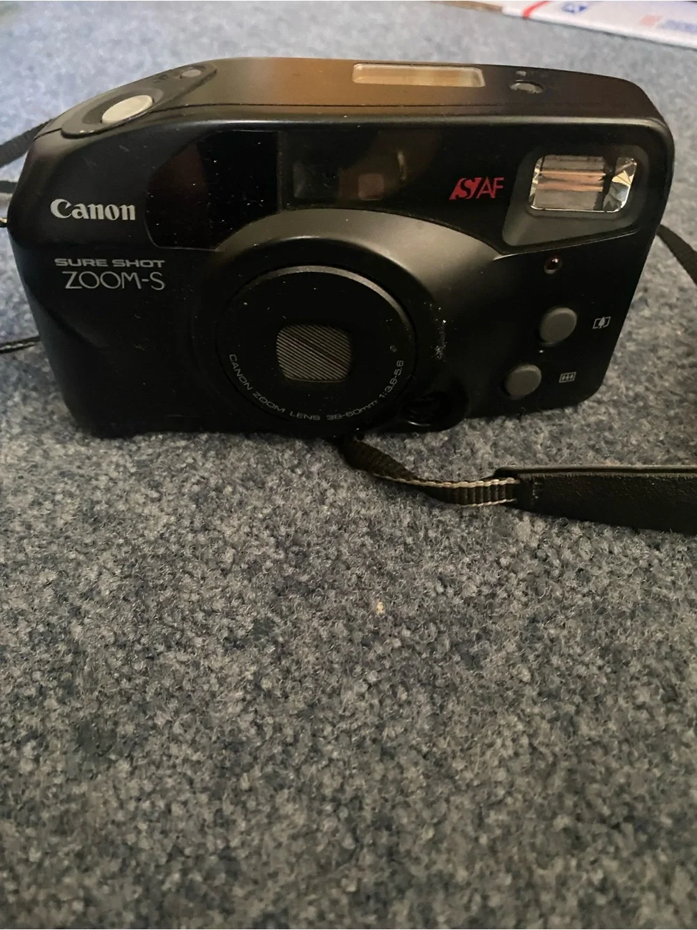 Canon Sure Shot Zoom-S Black Compact 35-60mm Film Camera